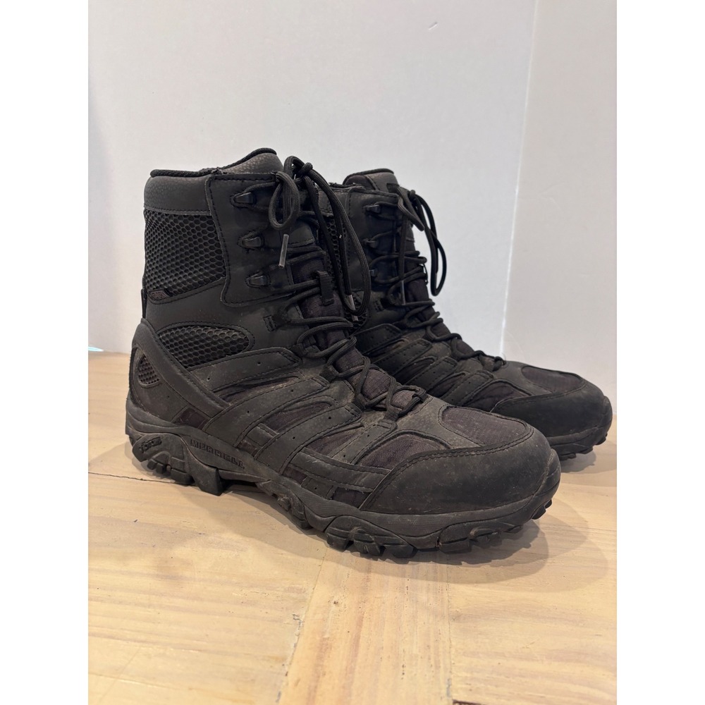 Merrell Moab 2 Tactical Response Waterproof Side Zip Boots Black Mens 13 J15845